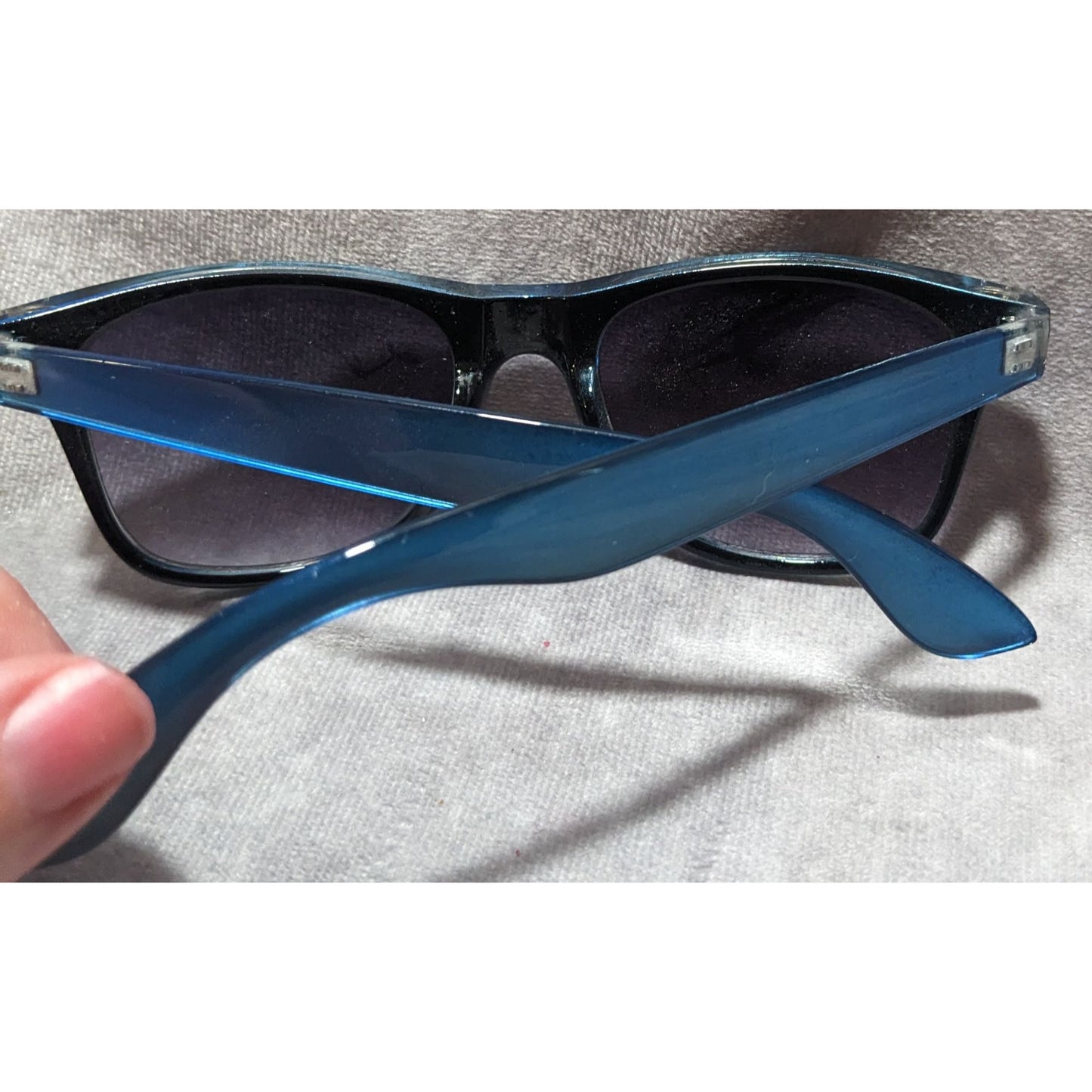 Metallic Blue Sunglasses
