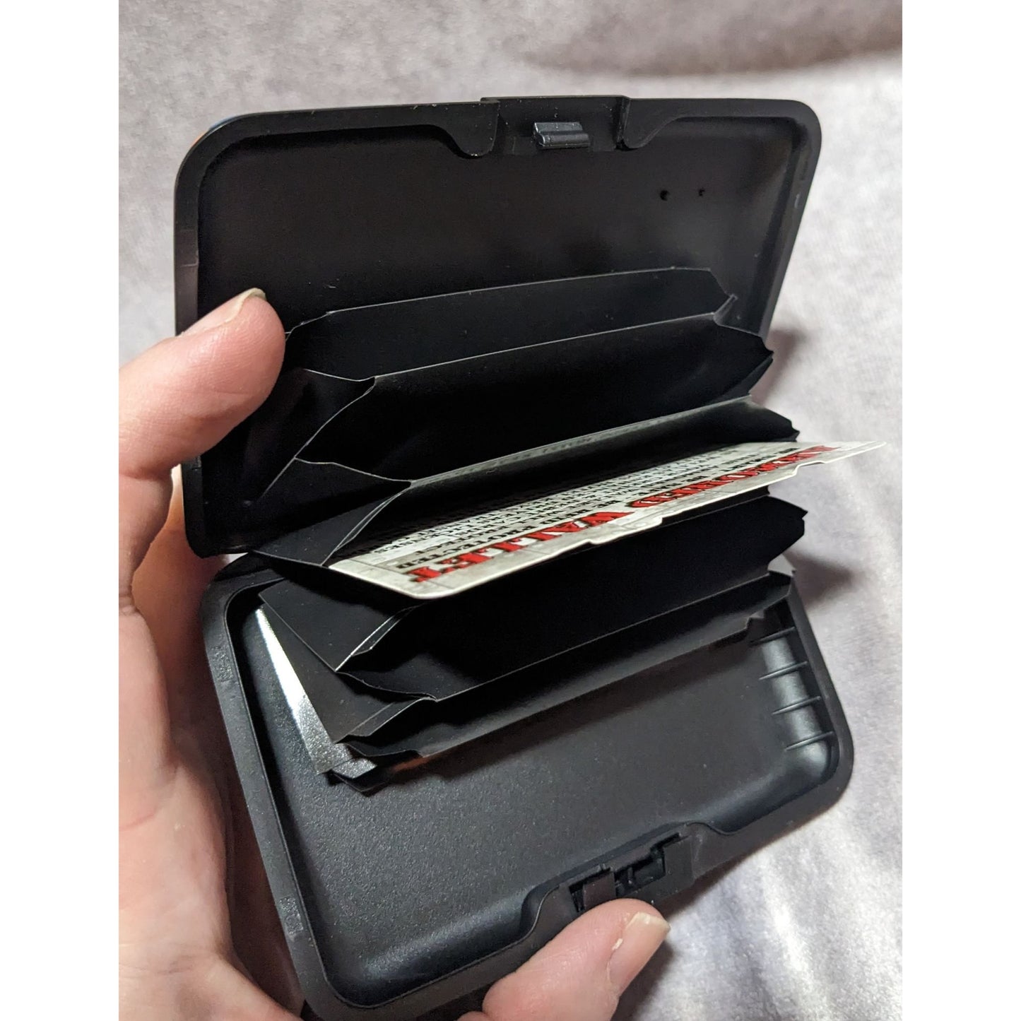 Floral Painting Clam Shell Armored Wallet