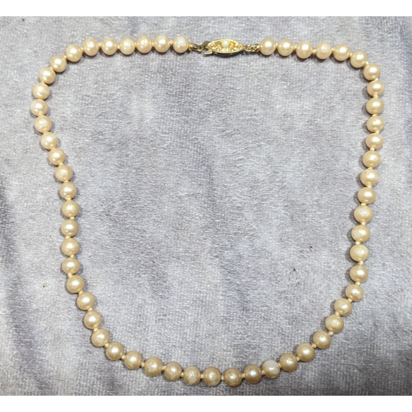 Vintage Japanese Faux Pearl Beaded Necklace