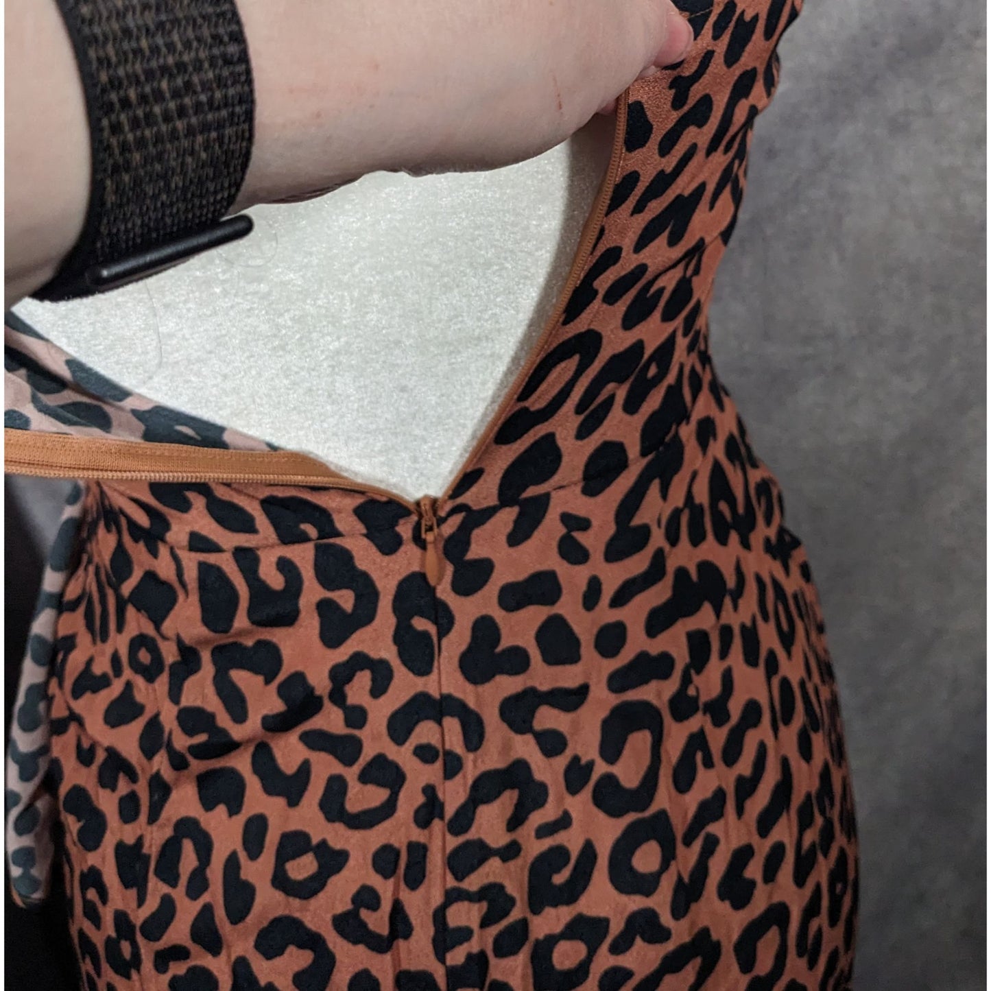 Lovers + Friends Ellie Midi Leopard Print Spaghetti Strap Ruffle Dress Size XS