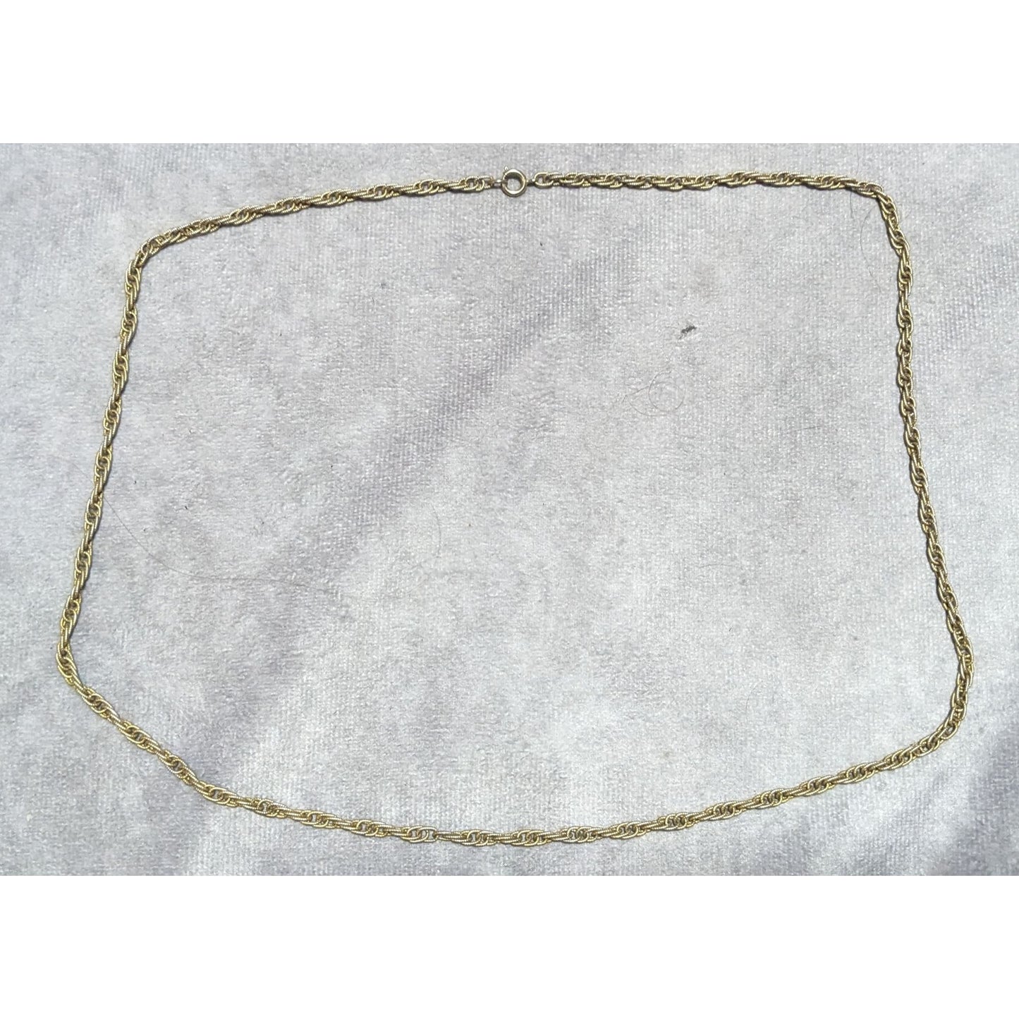 Simple Gold Rope Chain Necklace