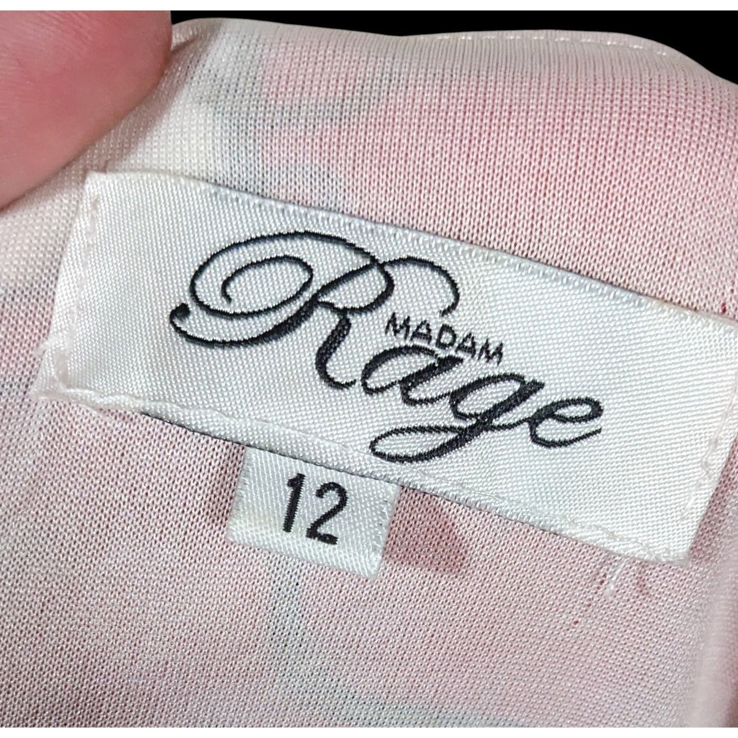 Madam Rage Red And White Dress With Anchor And Chain Accent Pattern