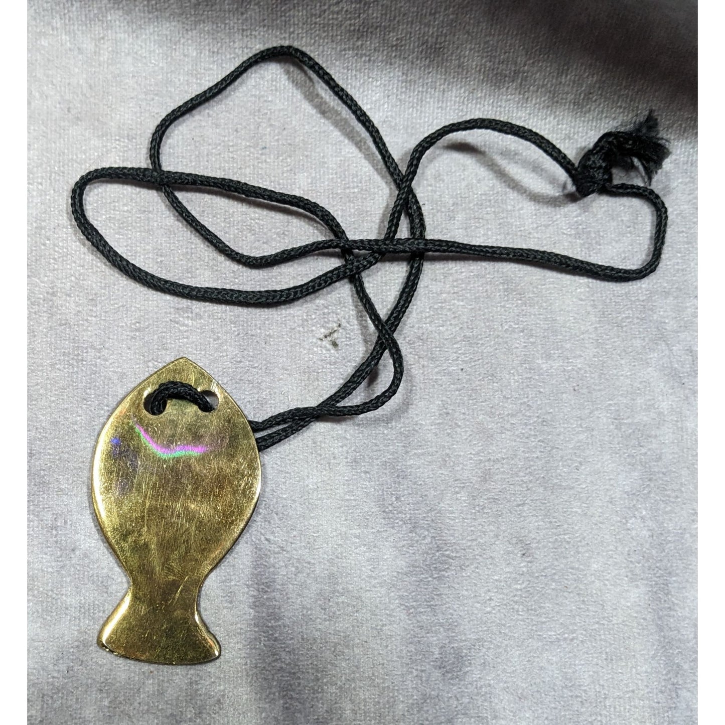 Casual Bronze Metal Fish Pendant Necklace