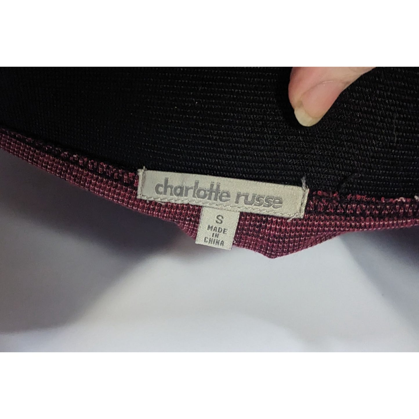 Charlotte Russe Gothic Floral Mini Skirt