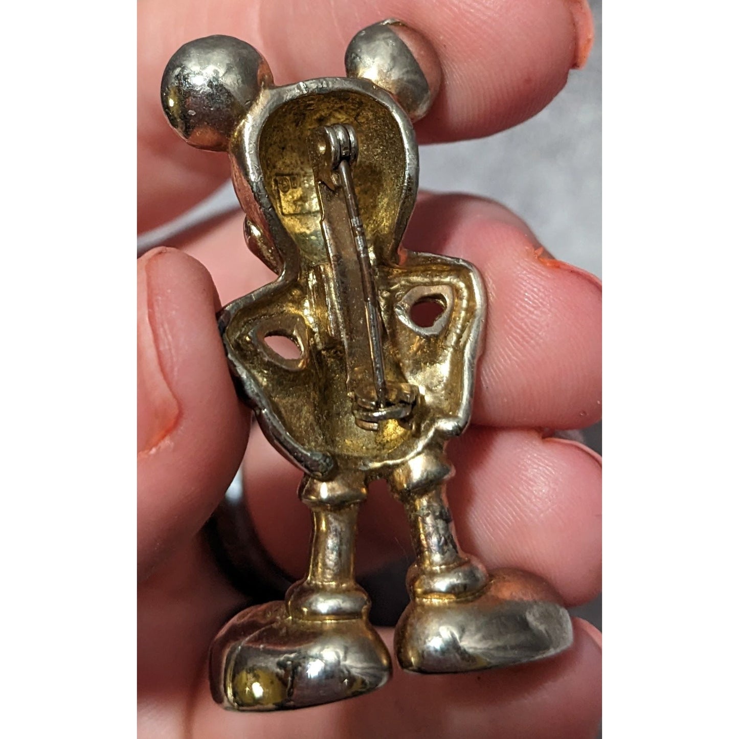 Vintage Silver/Gold Mickey Mouse Brooch