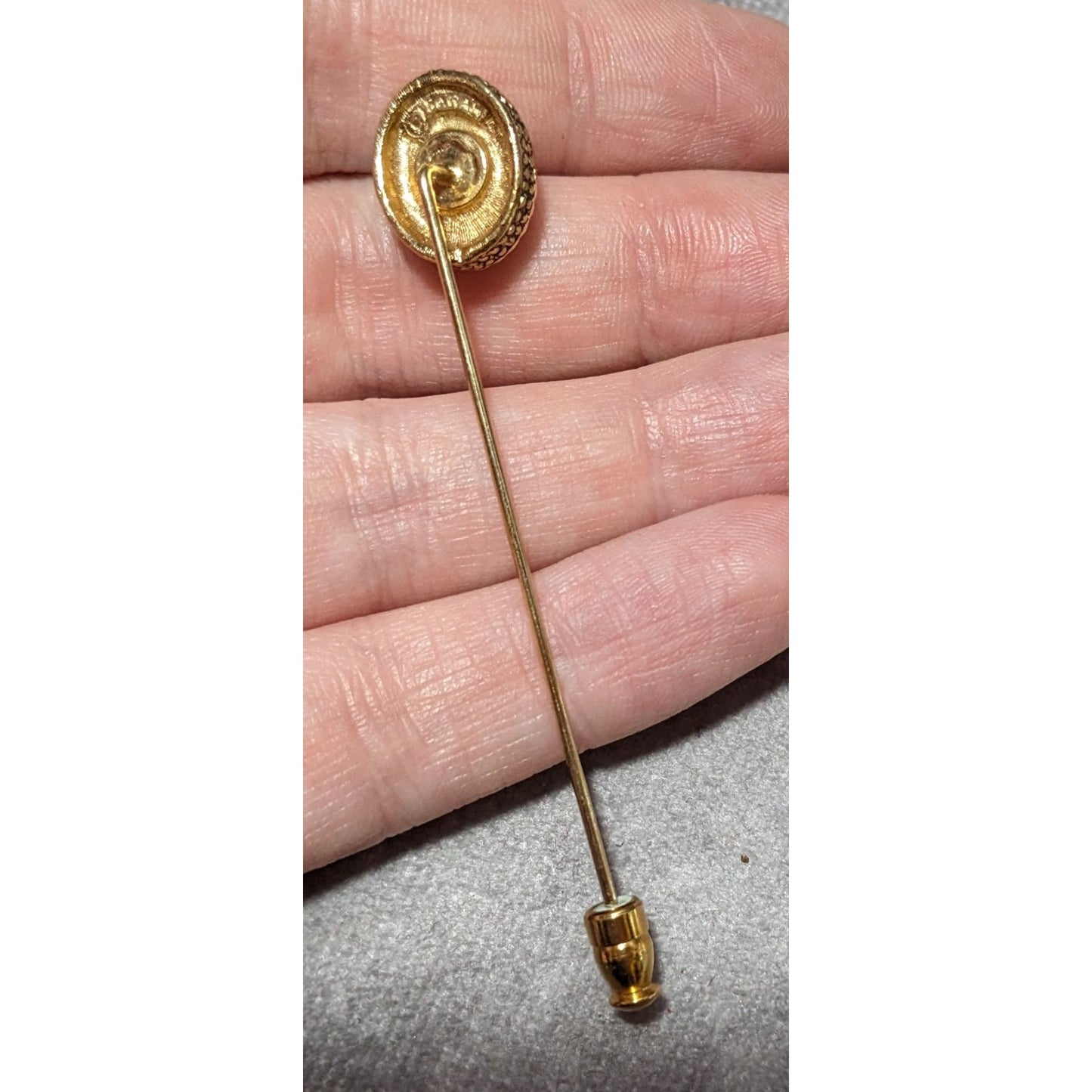 Vintage Gold Tone Sarah Coventry Faux Pearl Stick pin