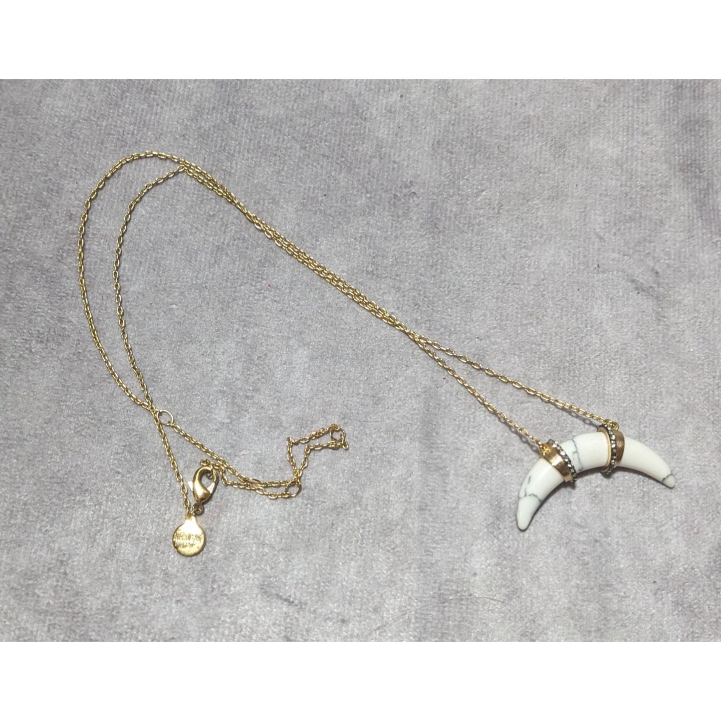 Stella & Dot Curved Horn Necklace