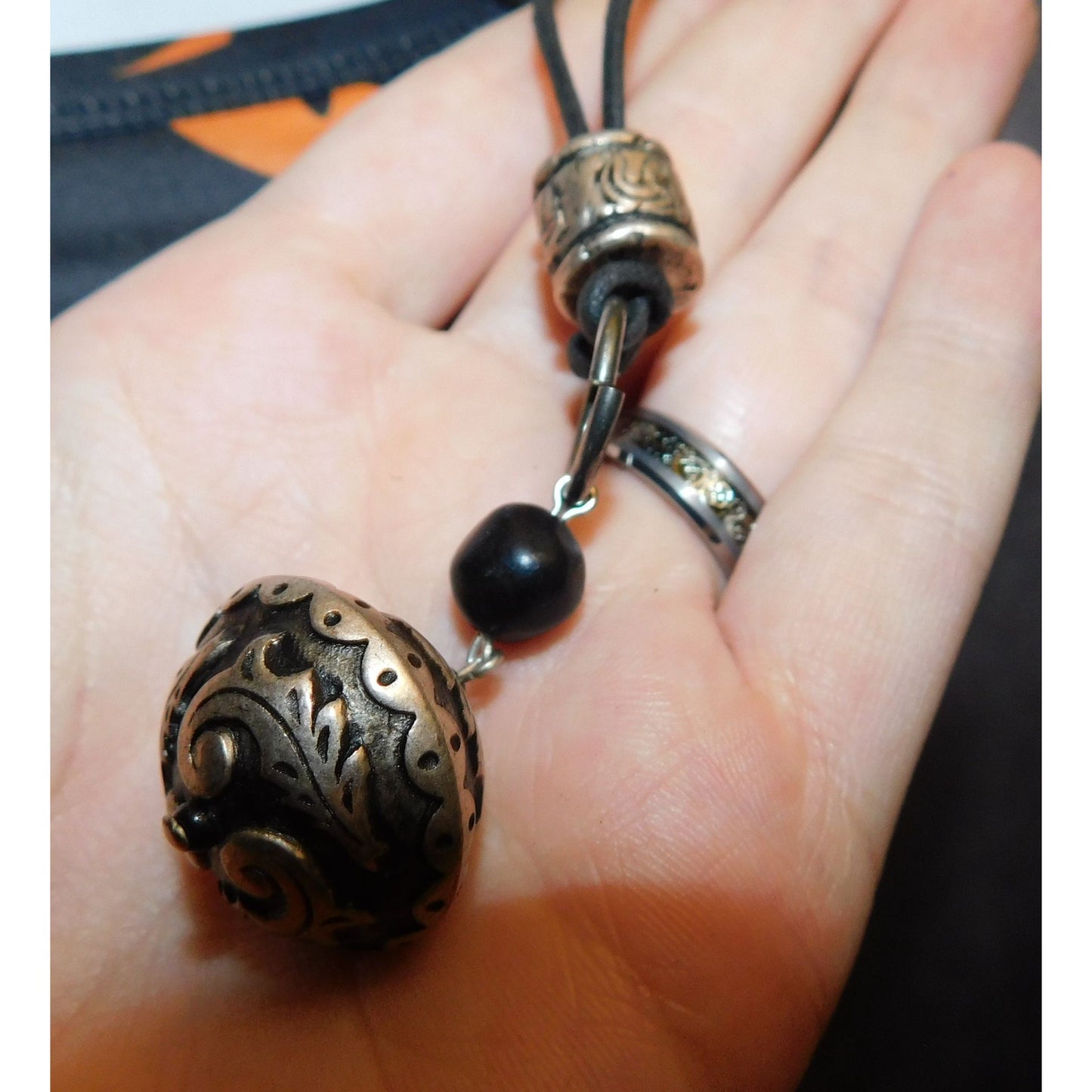 Oversized Brutalist Drop Pendant Necklace