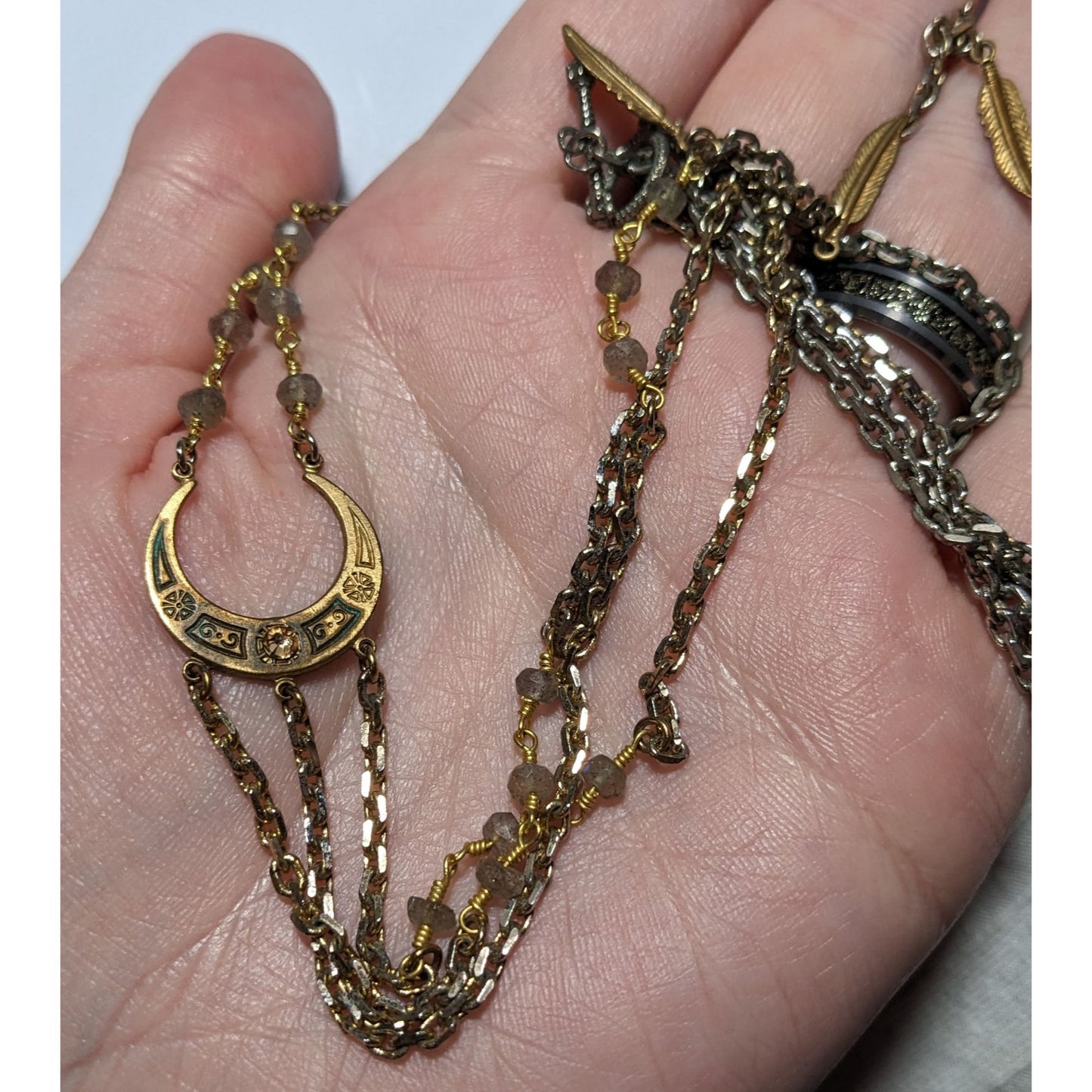 Witchy Moon Tassel Necklace