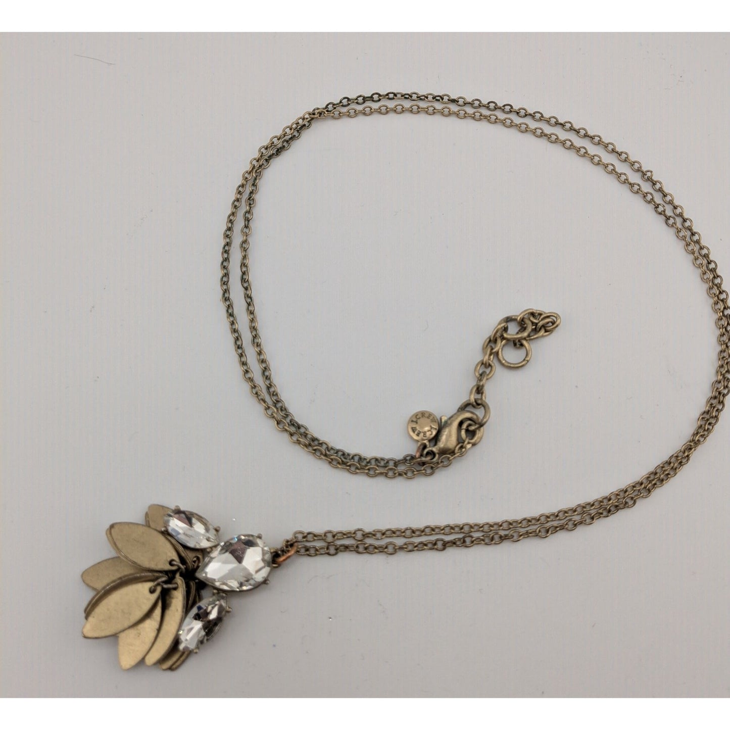 J.Crew Crystal & Gold-Tone Pendant Necklace