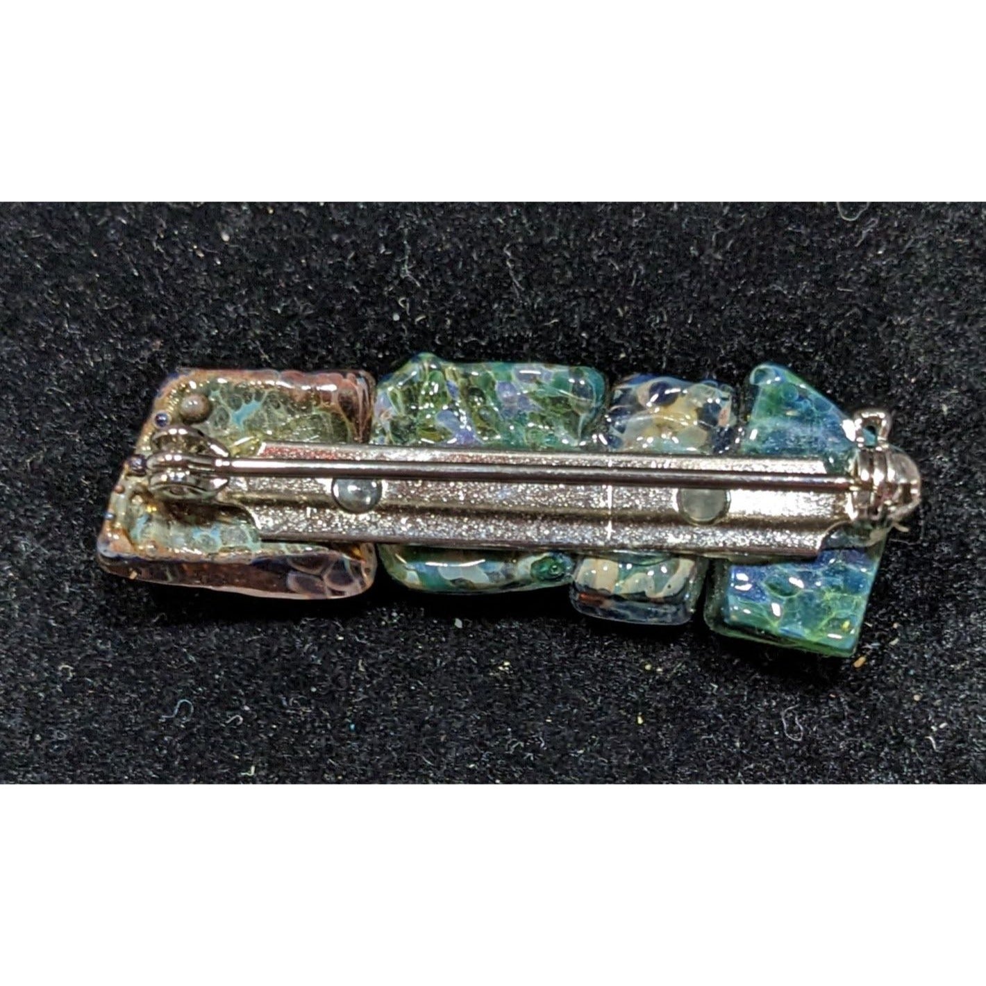 Handmade Fused Glass Underwater Theme Brooch