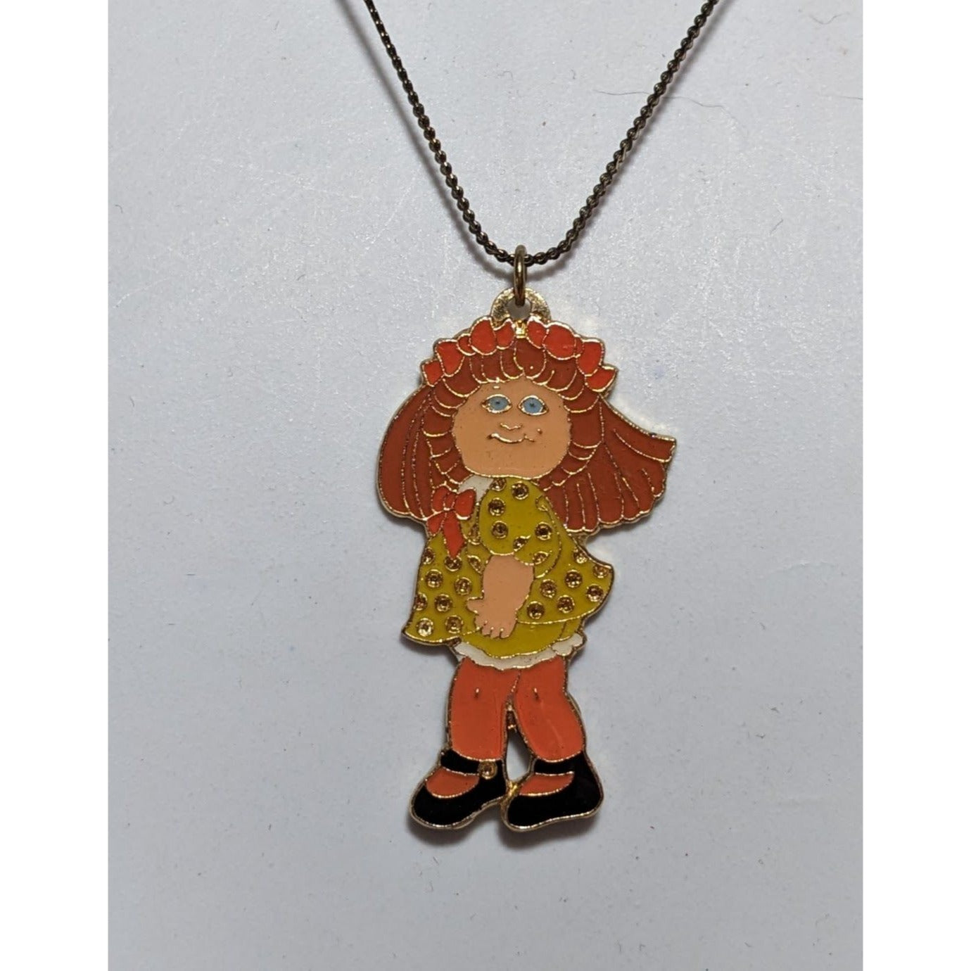 Vintage 80s Cabbage Patch Doll Necklace