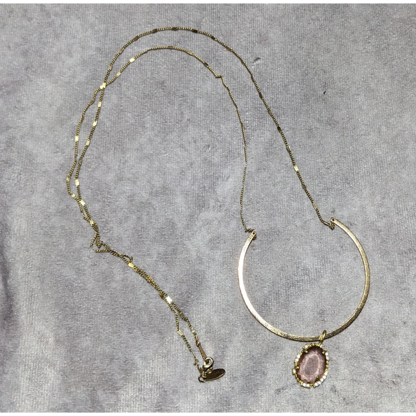 Serefina Gold Gemmed Necklace