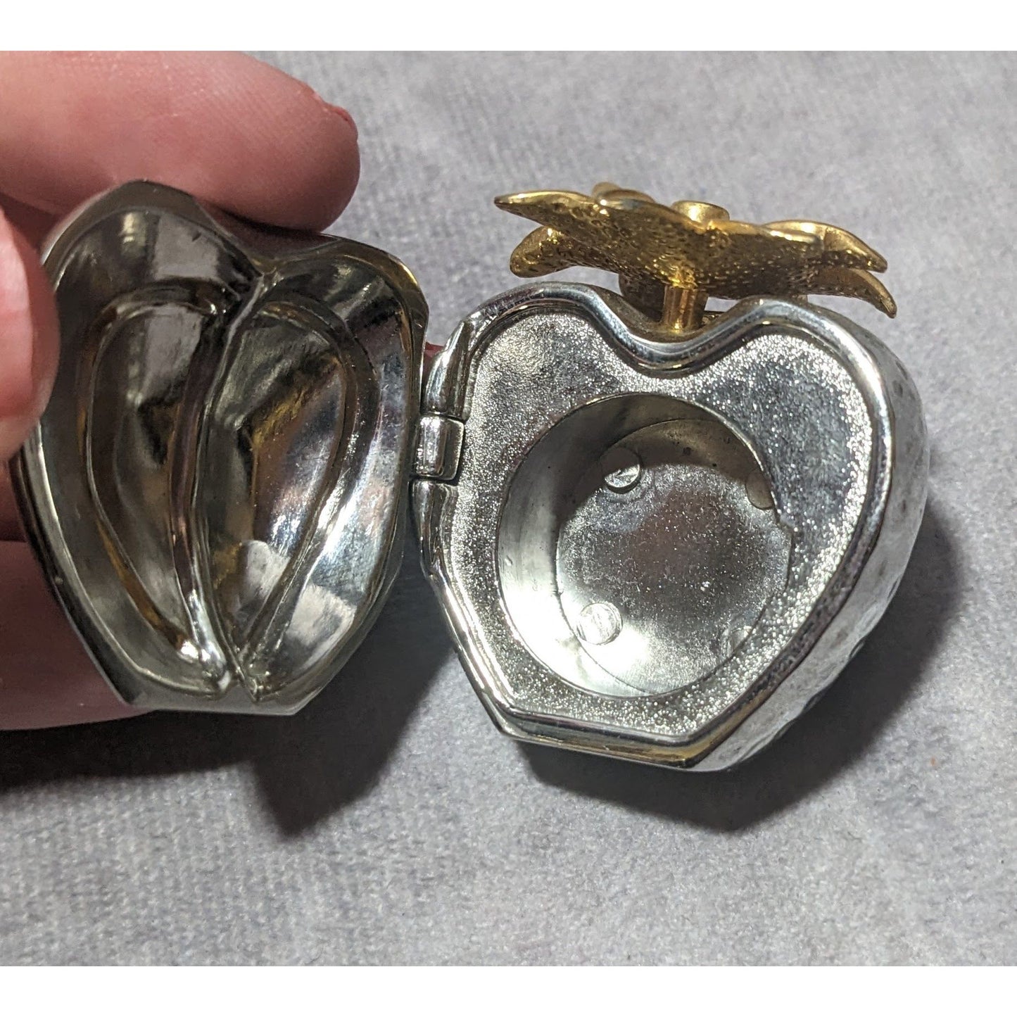 Silver Strawberry Box