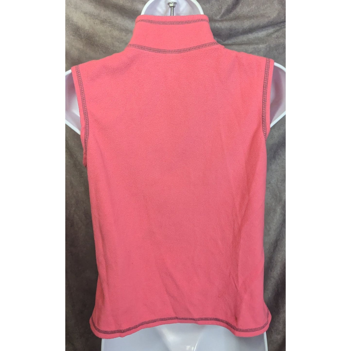 Old Navy Pink And Grey Fleece Vest