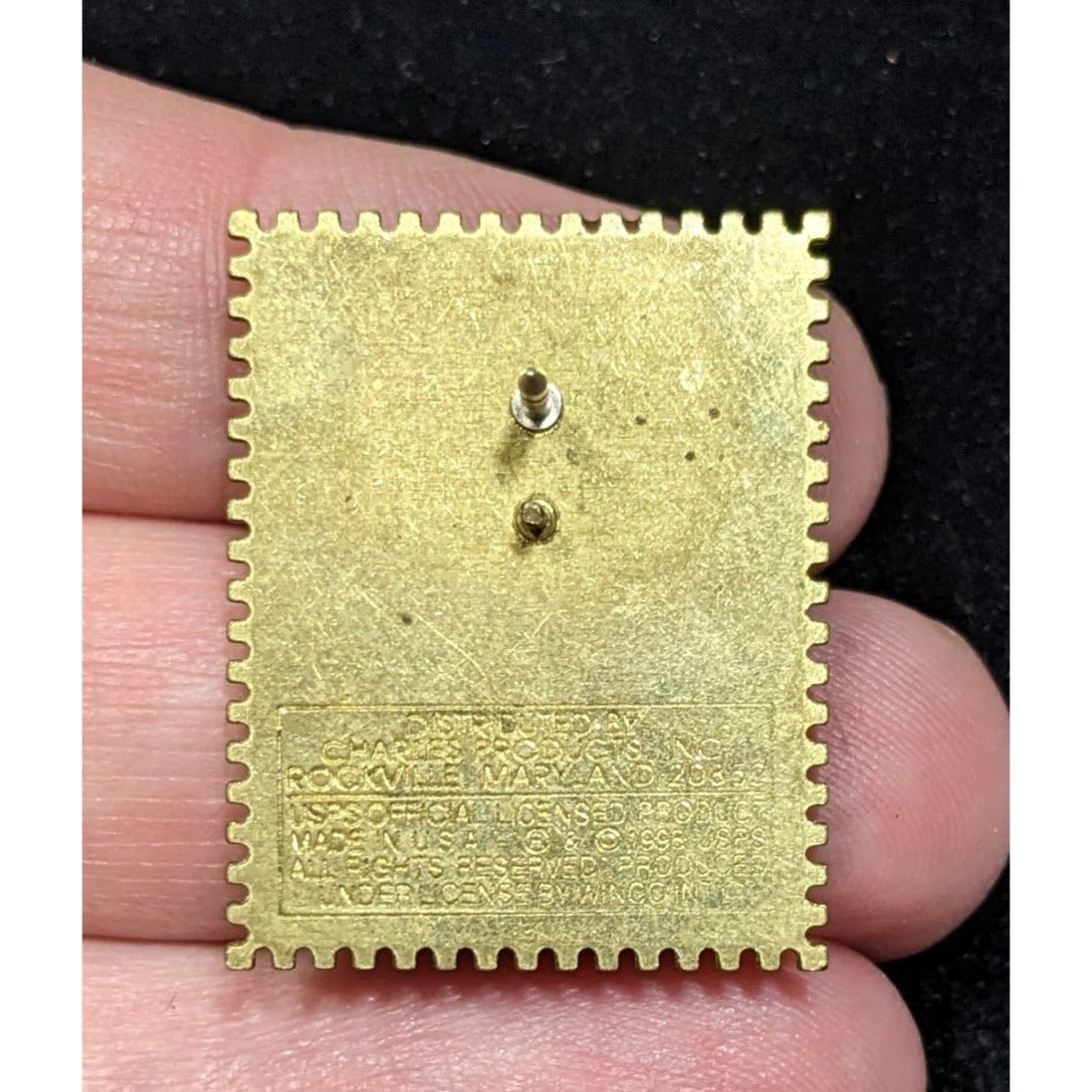 Vintage 90s Clara Barton Stamp USPS Officially Licensed Lapel Pin