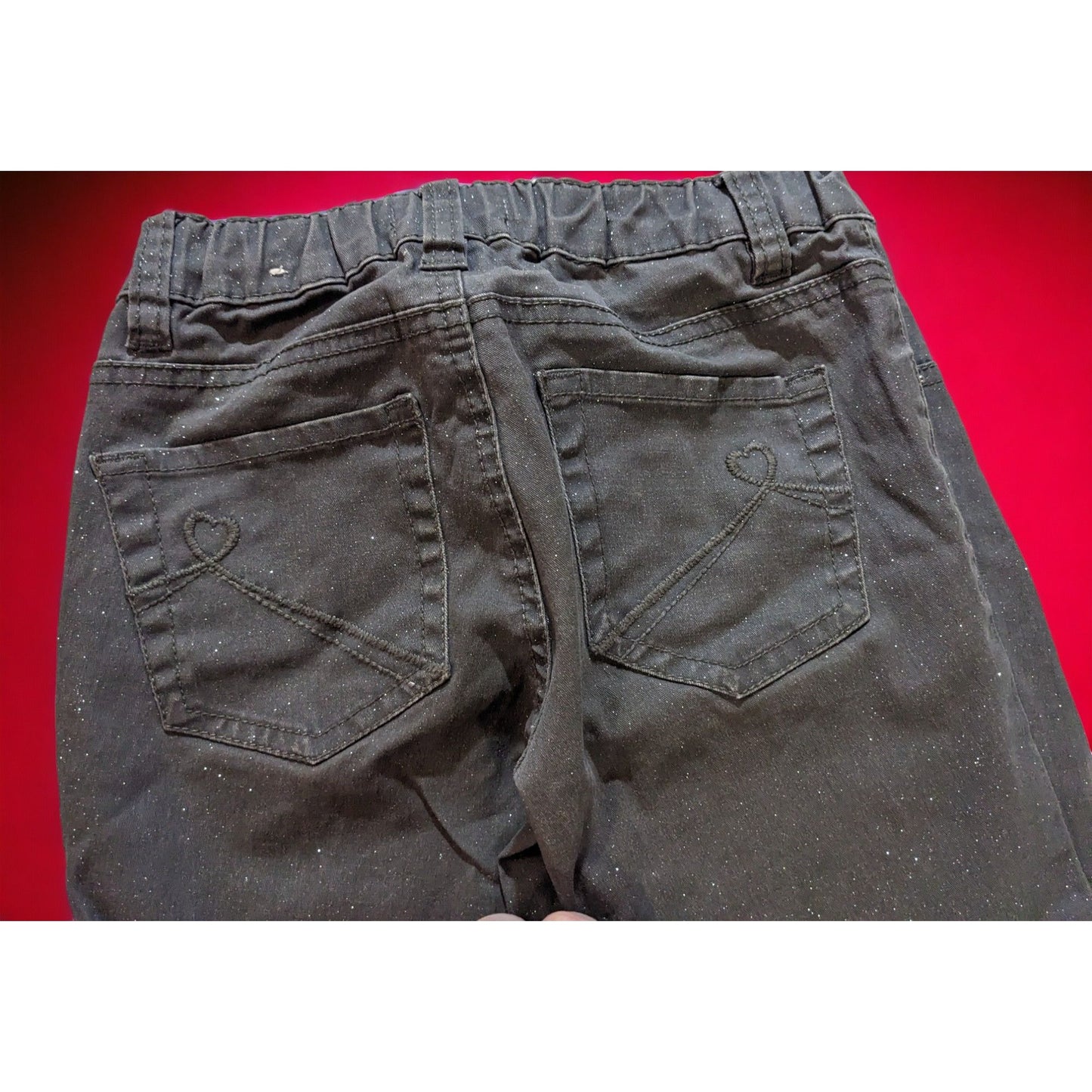 Children's Place Grey Glitter Jeggings