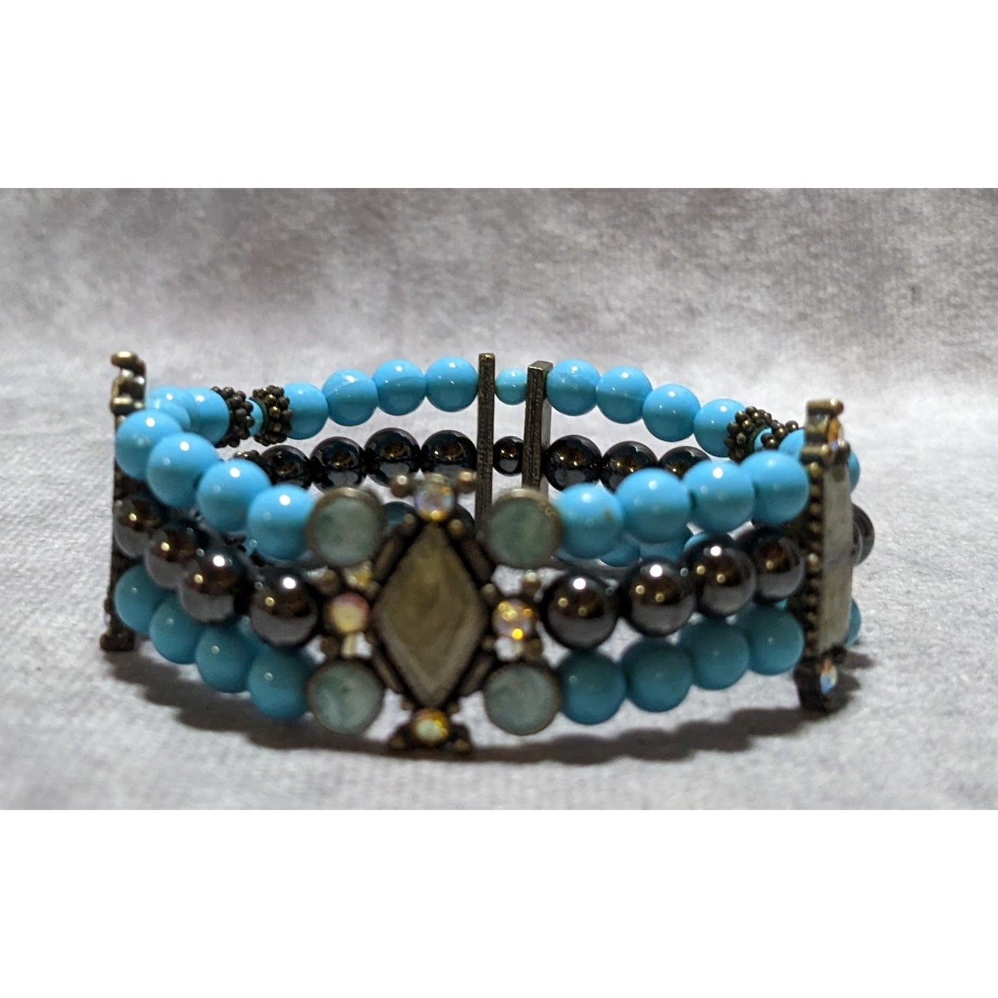 Hematite Sparkle Bohemian Bracelet