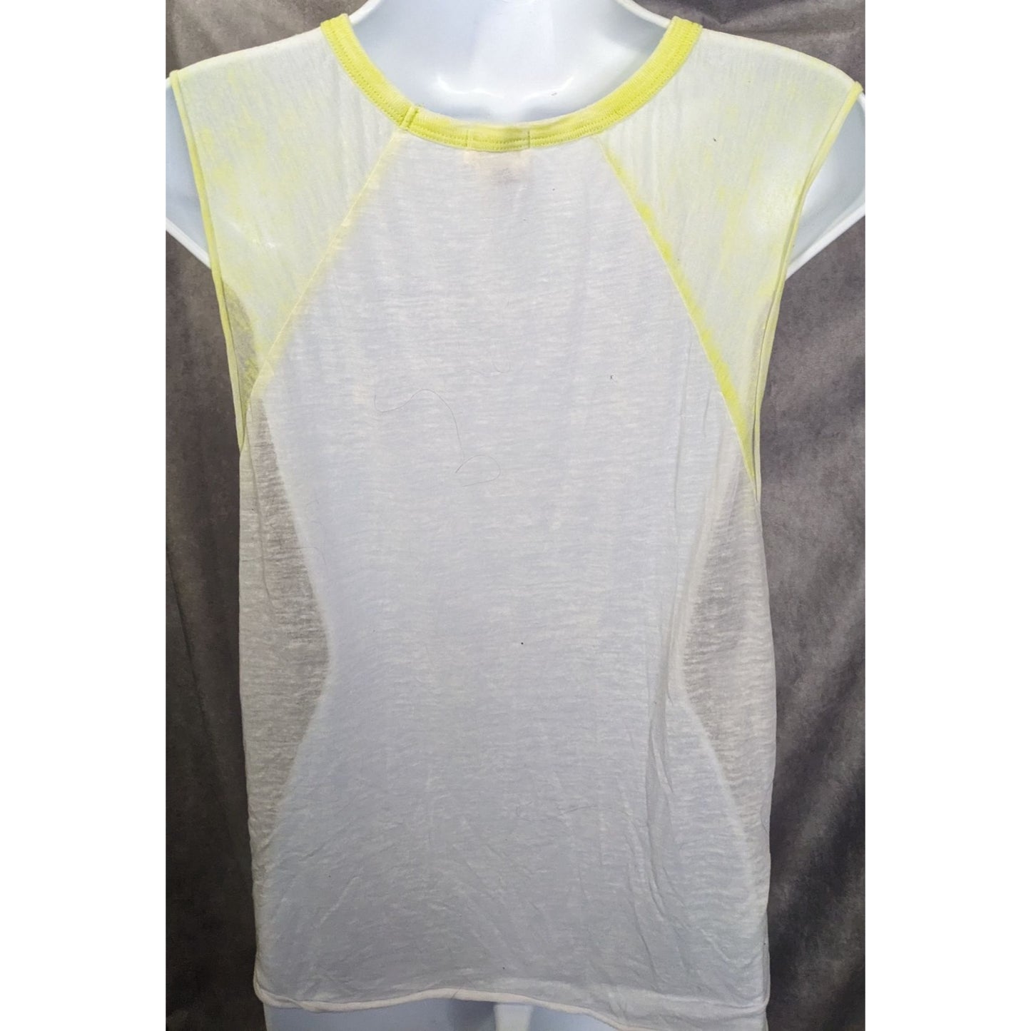 Wet Seal Girl Power Distressed Sheer Tank Top