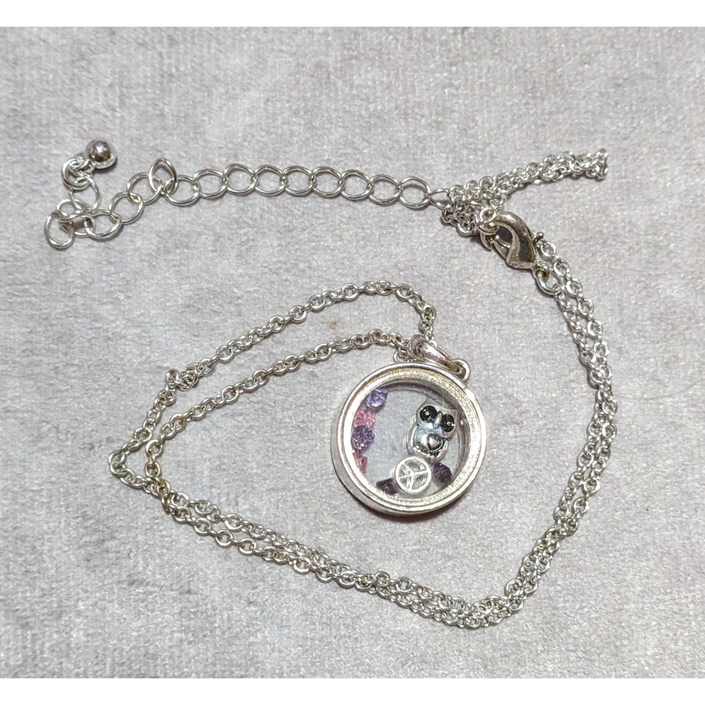 Owl Floating Locket Necklace