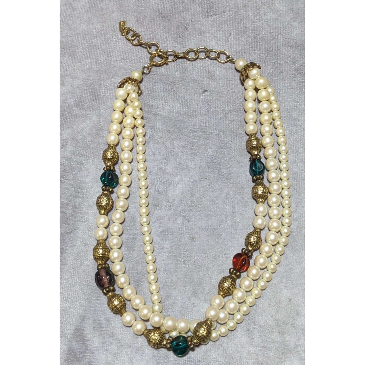 1928 Pearl Gem Necklace