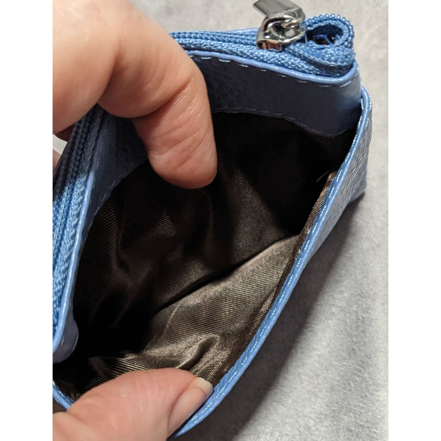 Cynure Blue Zipper Pouch