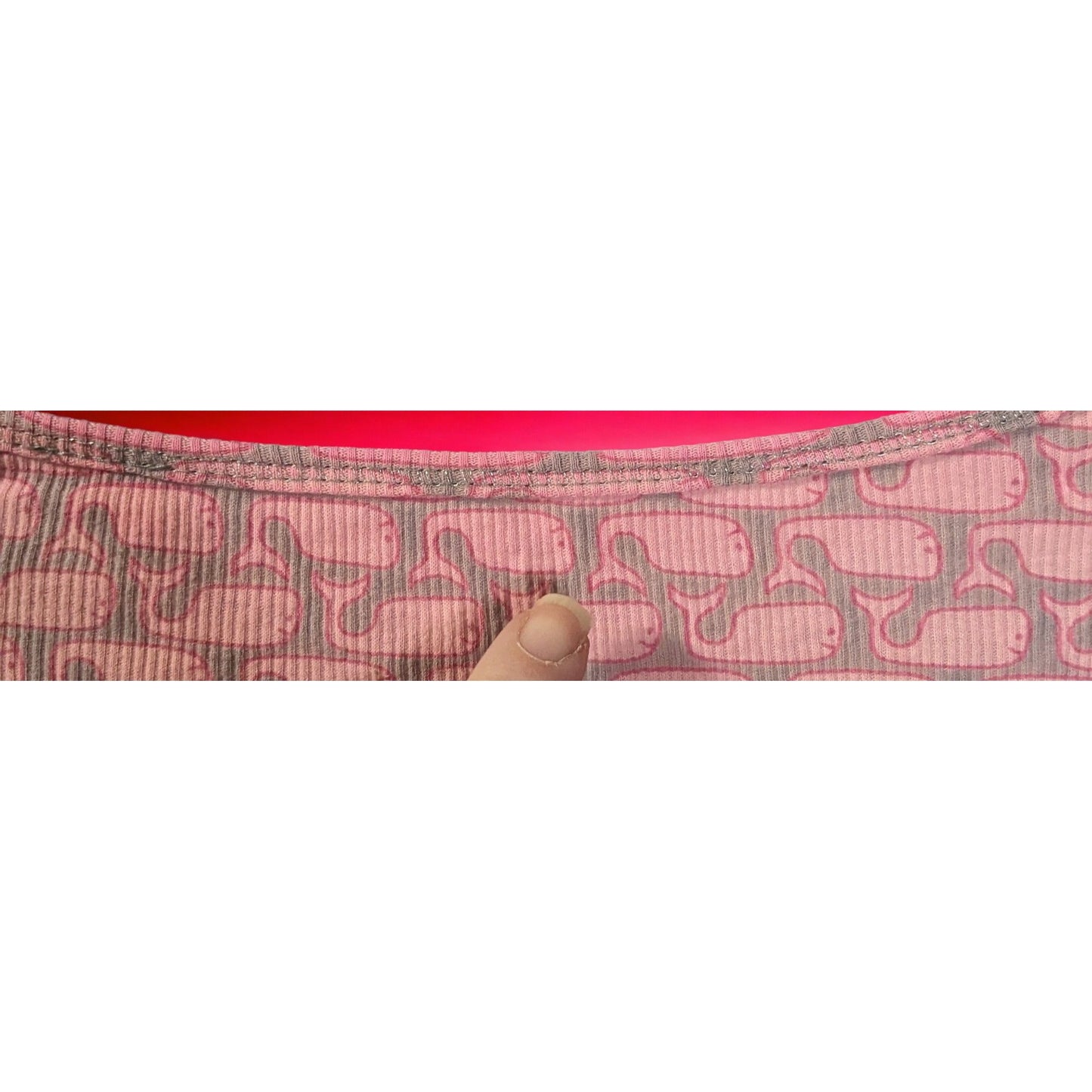 Vintage Energie Pink And Grey Whale Thermal