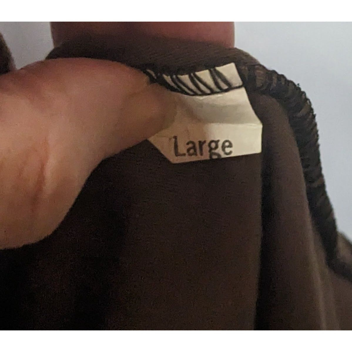 Brown Stretch Velvet Turtleneck