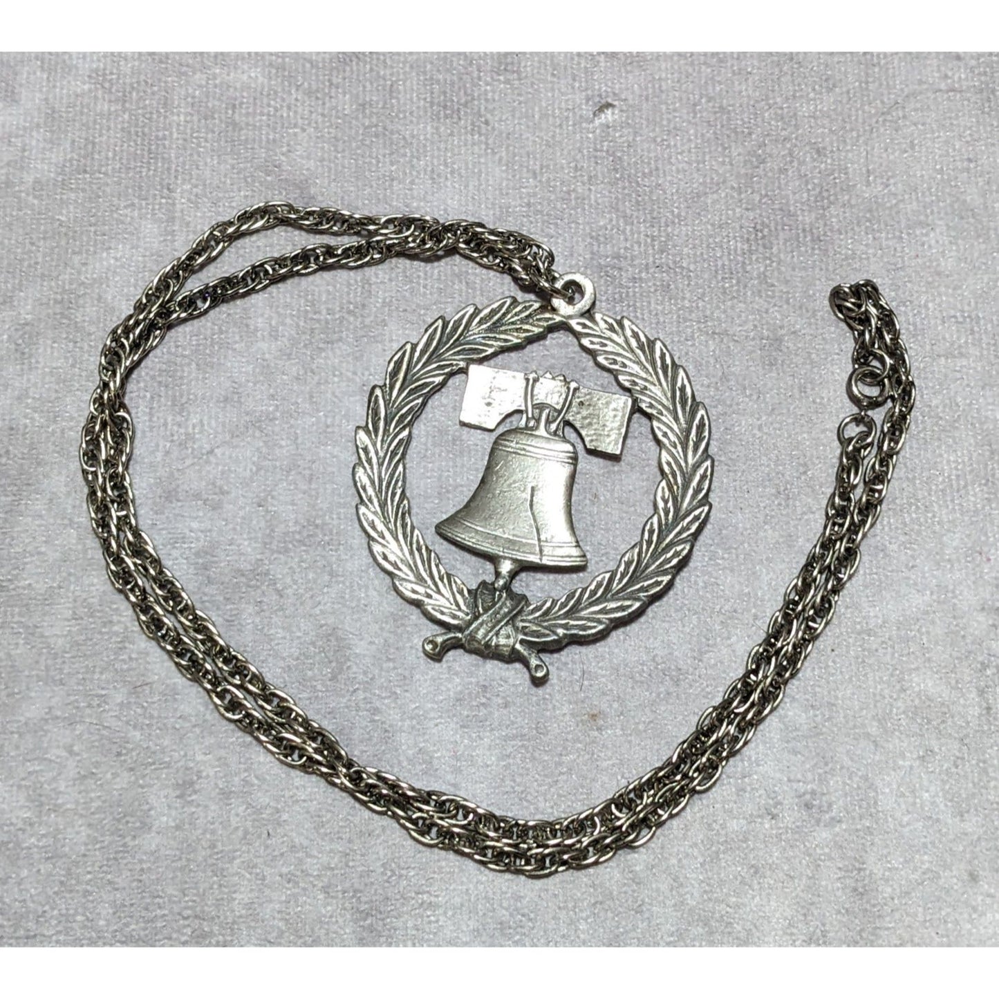 Vintage Rafalian Liberty Bell Necklace