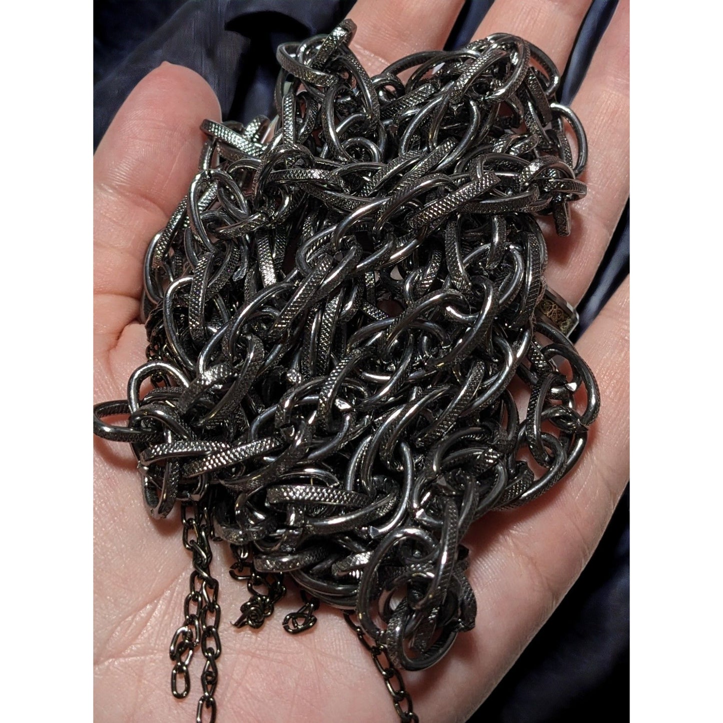 Silver Chain Wrap Necklace