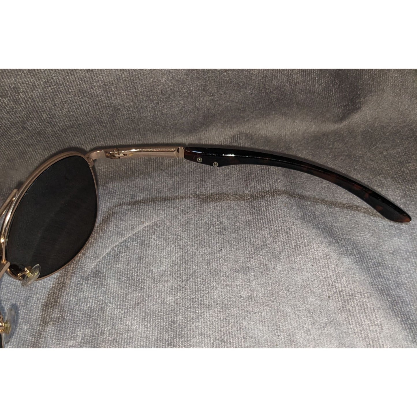 Rose Gold Tortoise Shell Aviator Sunglasses With Protective Case