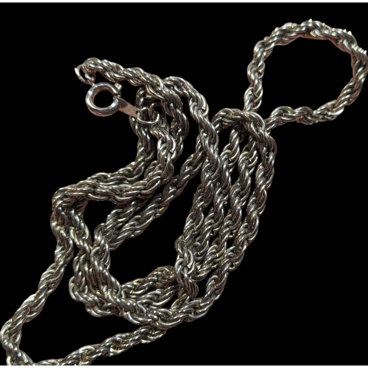 Classic Casual Silver Tone Wheat Chain Necklace