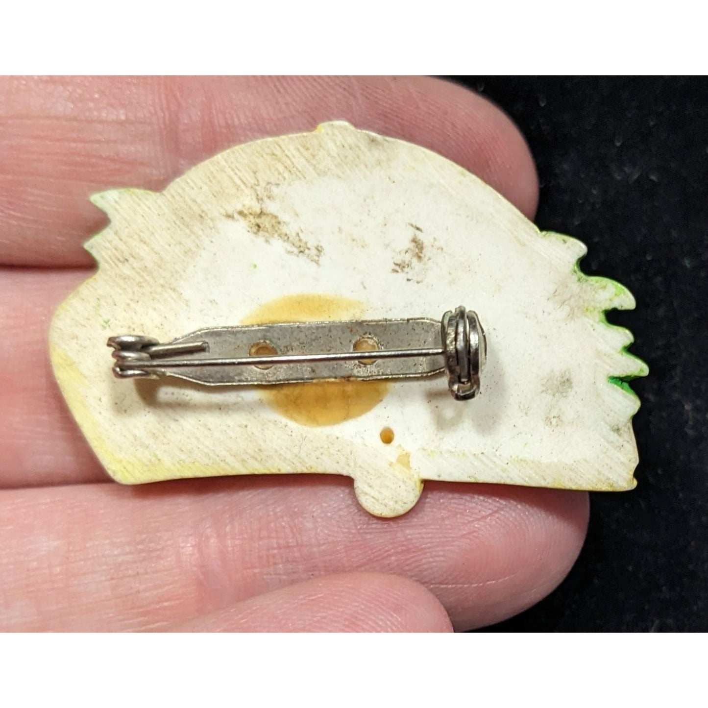 Vintage Taco Figural Brooch With Painted Details