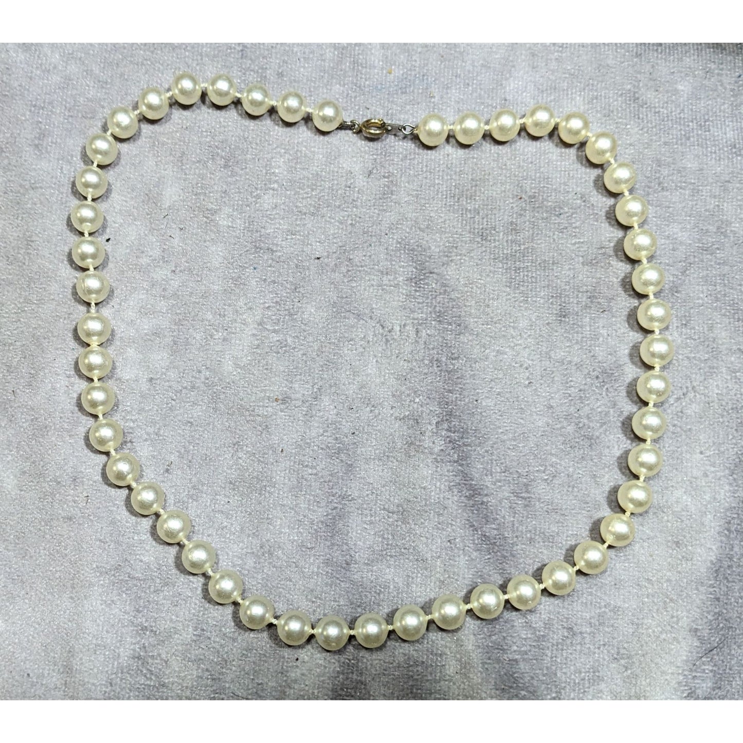 Simple Elegant Faux Pearl Beaded Necklace