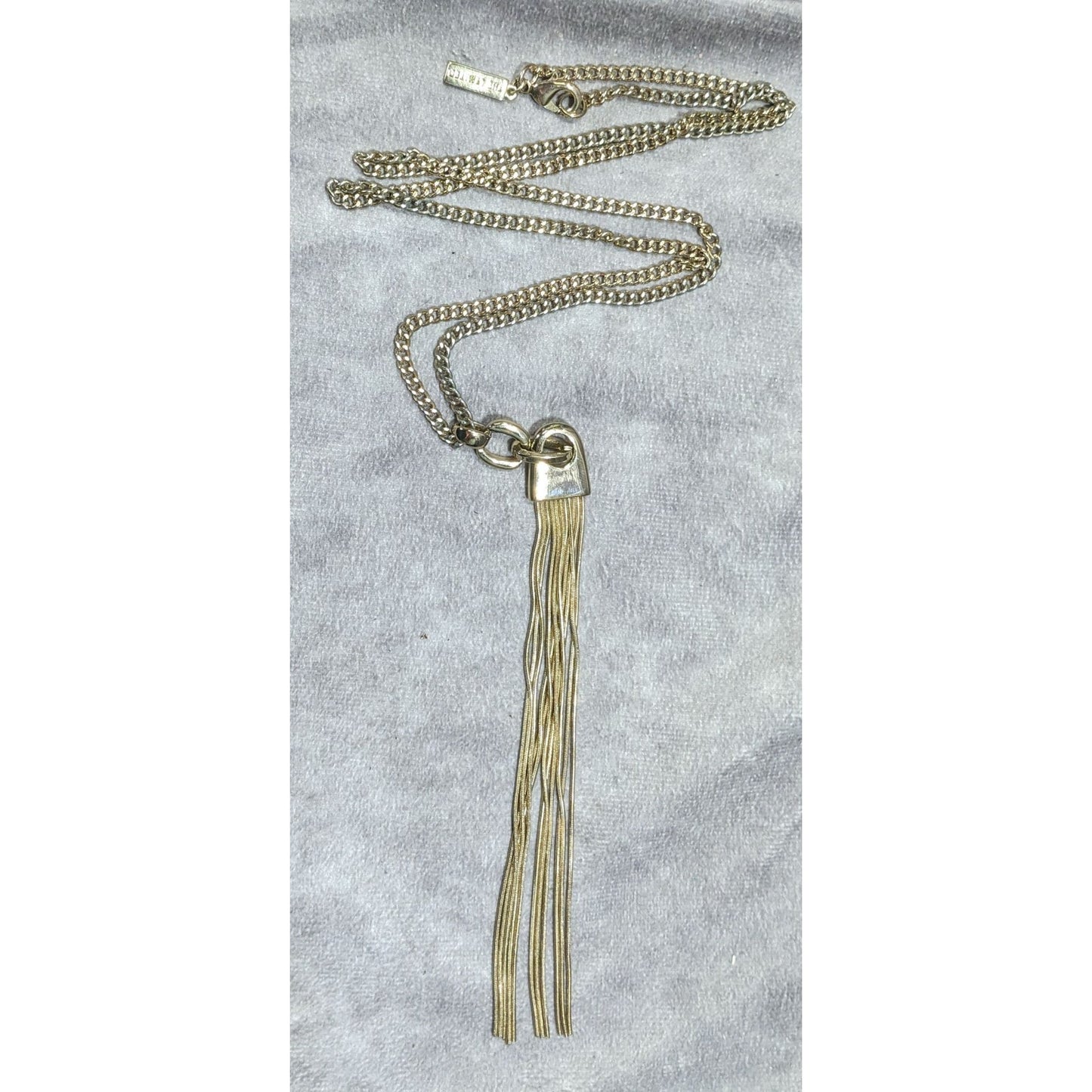 The Limited Modern Gold Tone Tassel Necklace