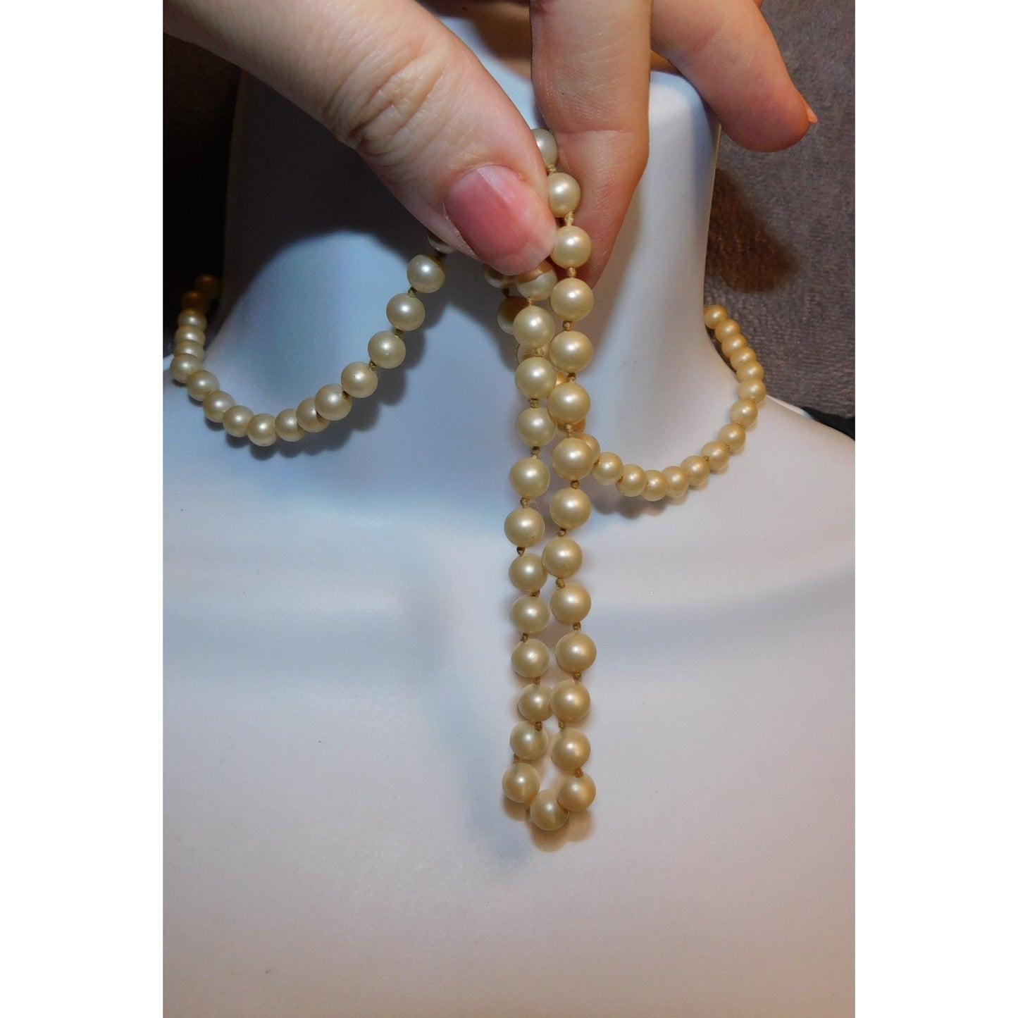 Vintage Marvella Faux Pearl Beaded Necklace
