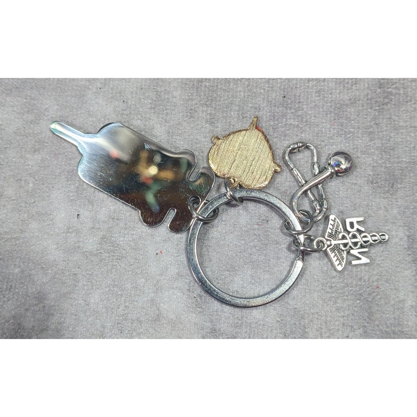 RN Nursing Motivational Multi Charm Keychain