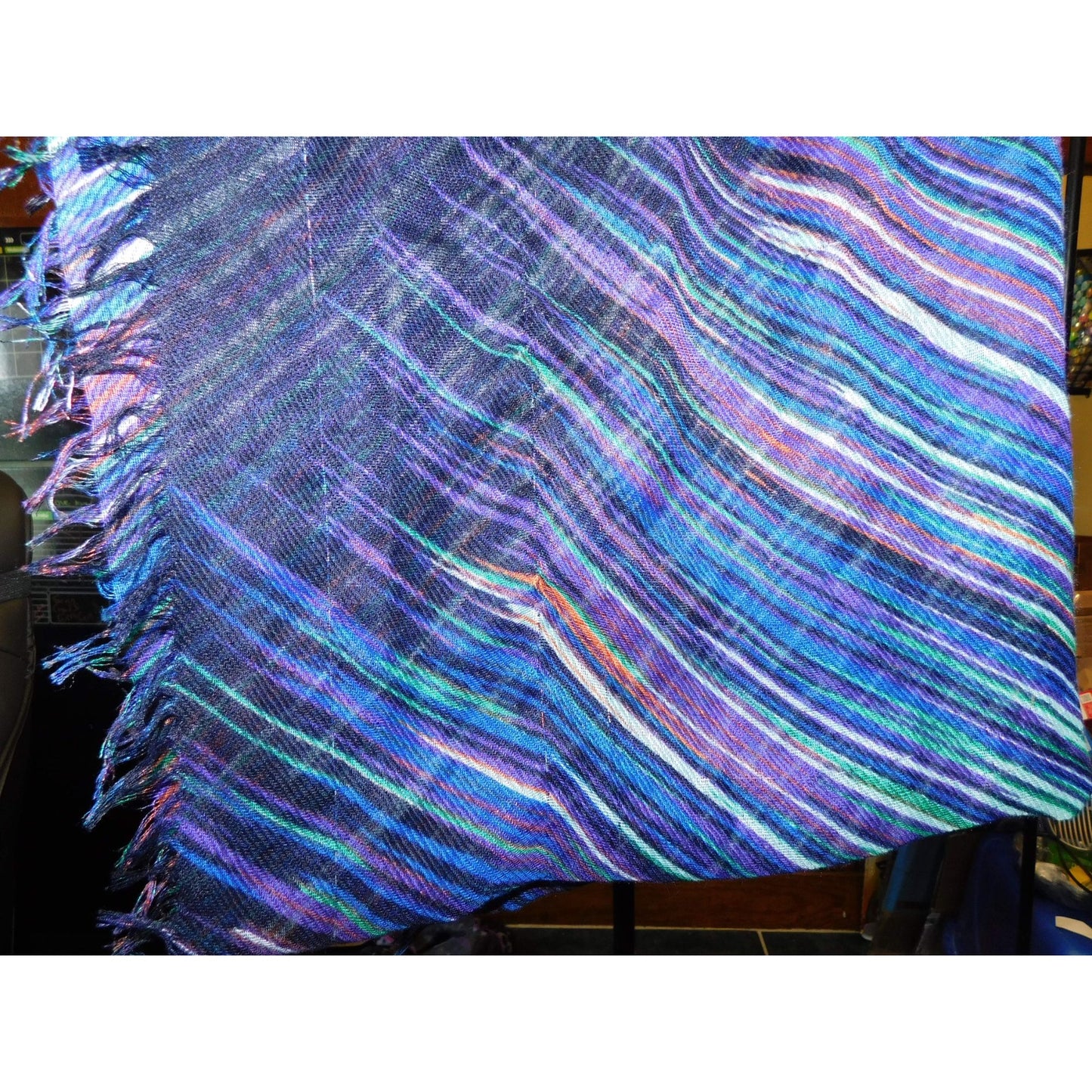 Apt. 9 Blue Rainbow Rain Abstract Infinity Scarf
