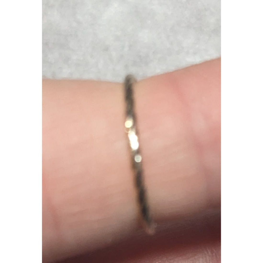 Minimalist Fairycore Butterfly Charm Gold Tone Ring Size 5