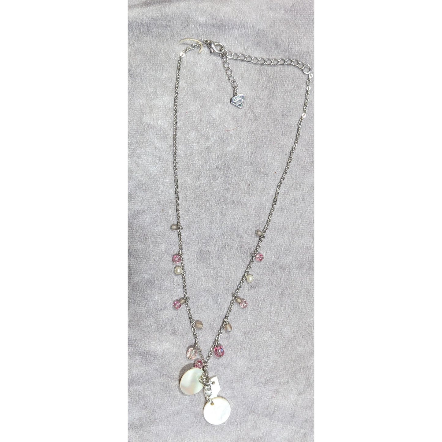 Cookie Lee Coquette Beaded Shell Necklace