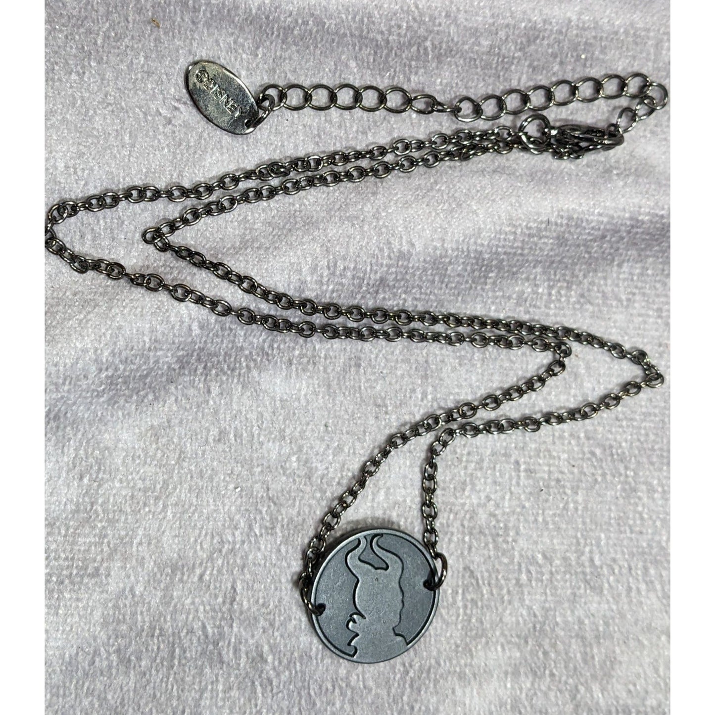 Disney Maleficent Black Cameo Pendant Necklace