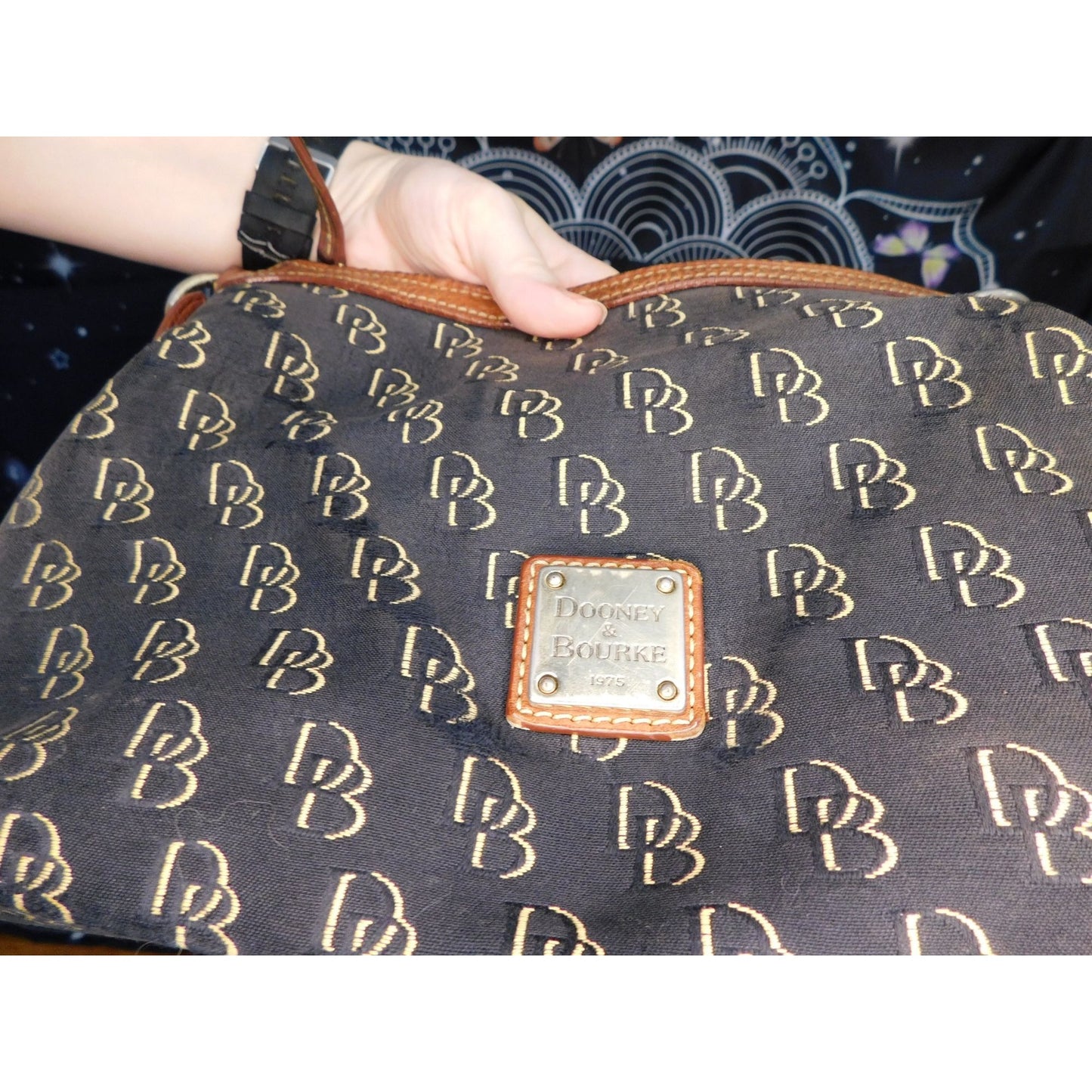 Vintage Black And Brown Dooney & Bourke Bag