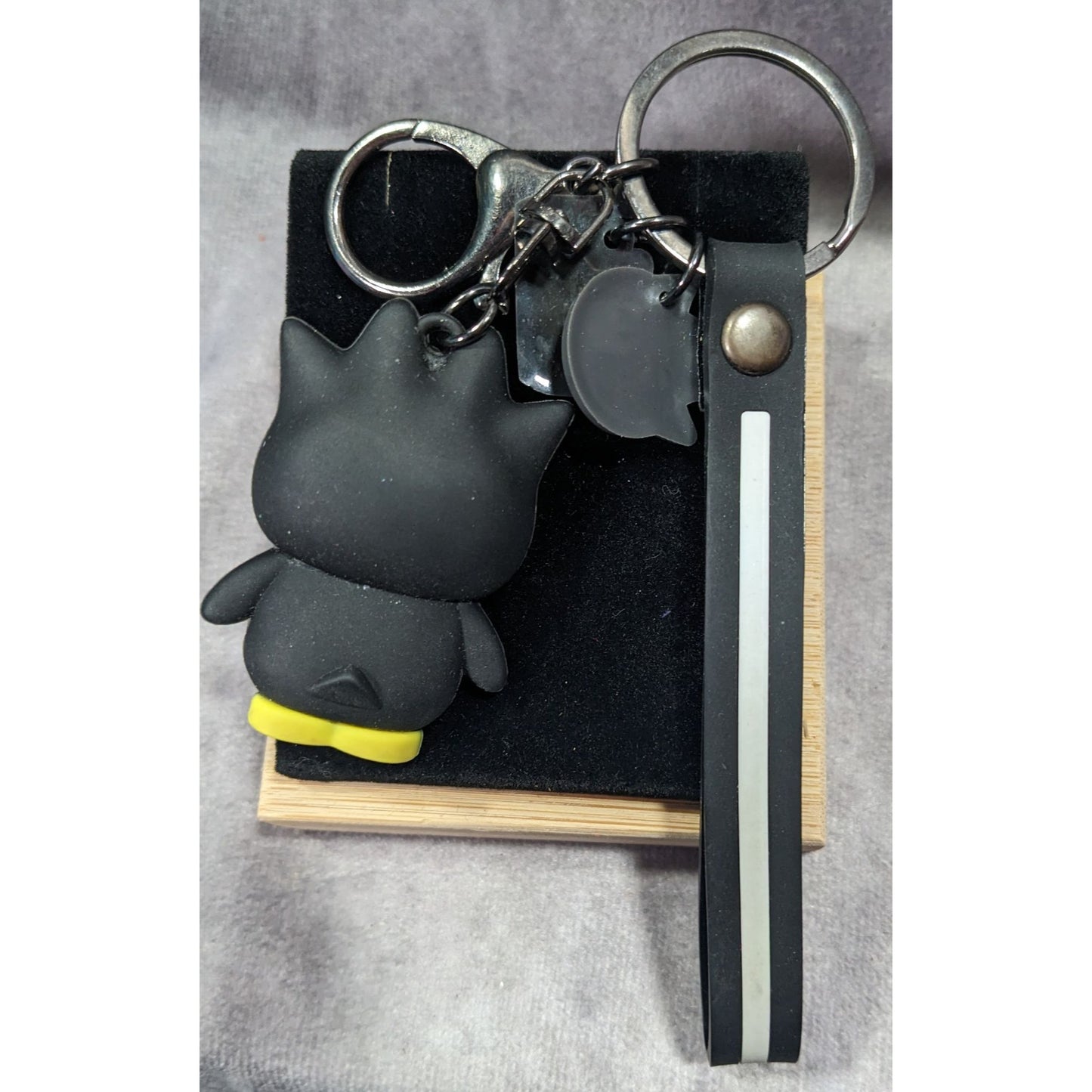 Sanrio Badtz-Maru Black And White Figural Keychain