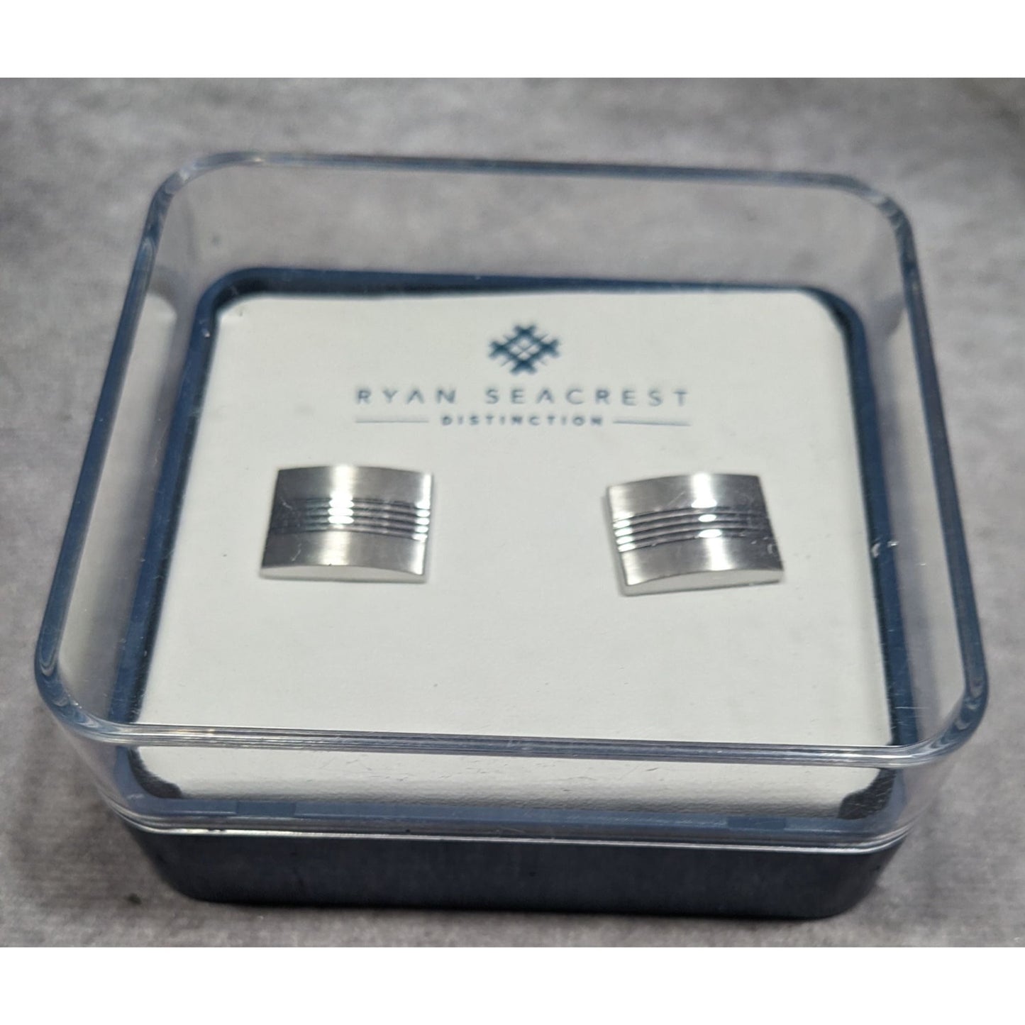 Ryan Seacrest Distinction Silver Tone Cufflinks