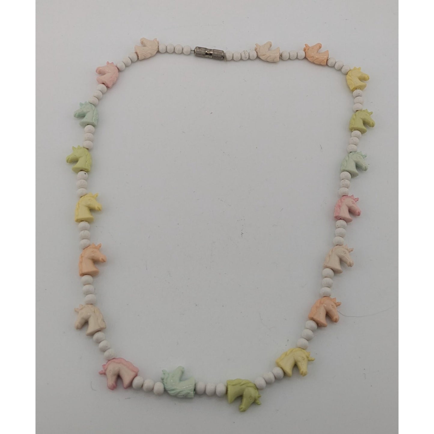 Pastel Unicorn Kidcore Beaded Necklace