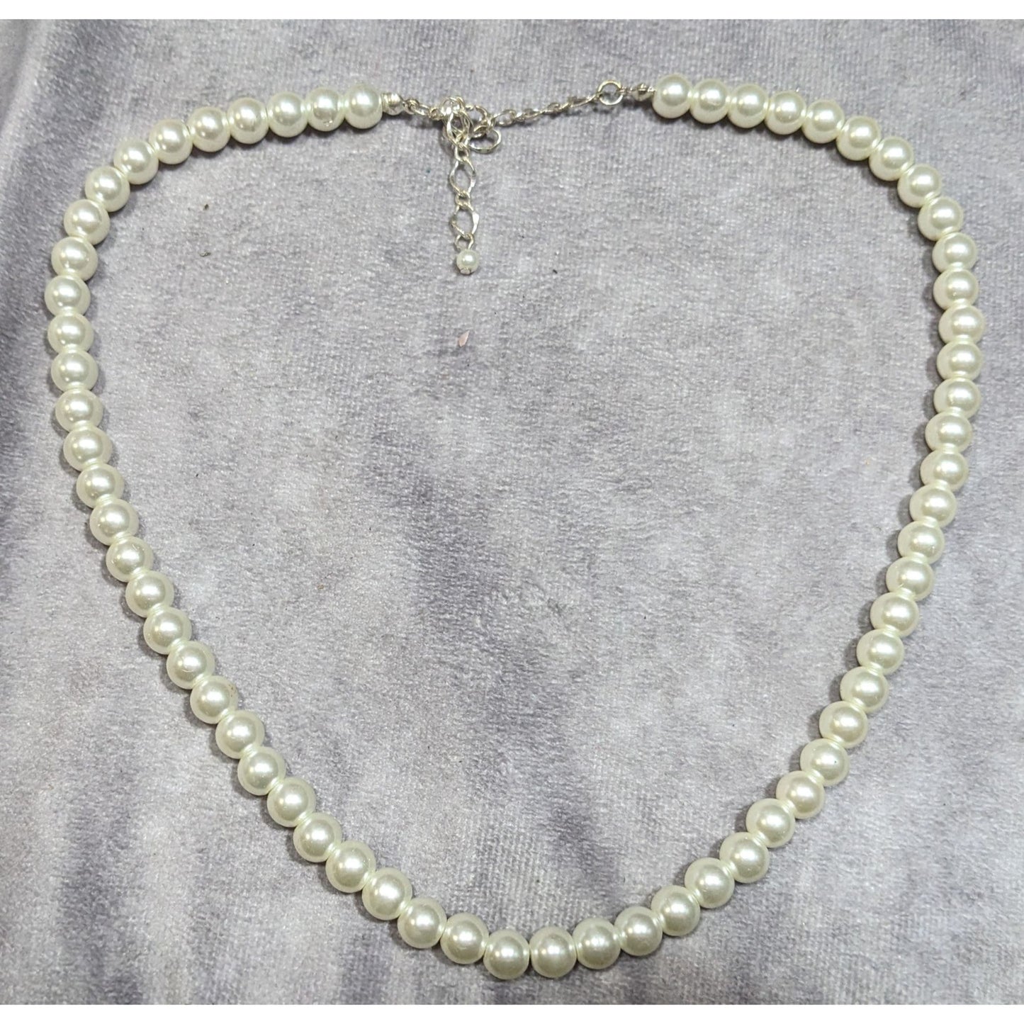 Classic Elegant Adjustable Faux Pearl Necklace