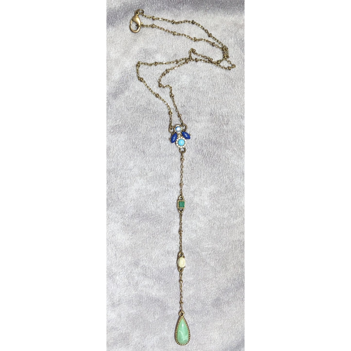 Bohemian Capwell + Co Karina Y Necklace With Genuine Gemstones