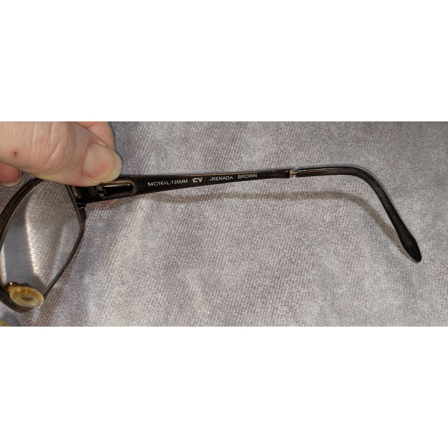 Ellen Tracy Grenada Brown Rectangular Eyeglass Frames