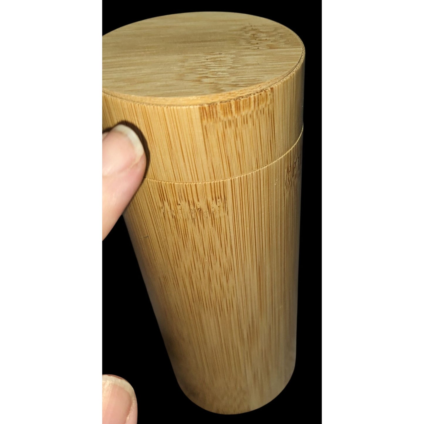 Eco Minimalist Bamboo Glasses Case Austere Cylindrical Eyeglass Sunglasses Holder
