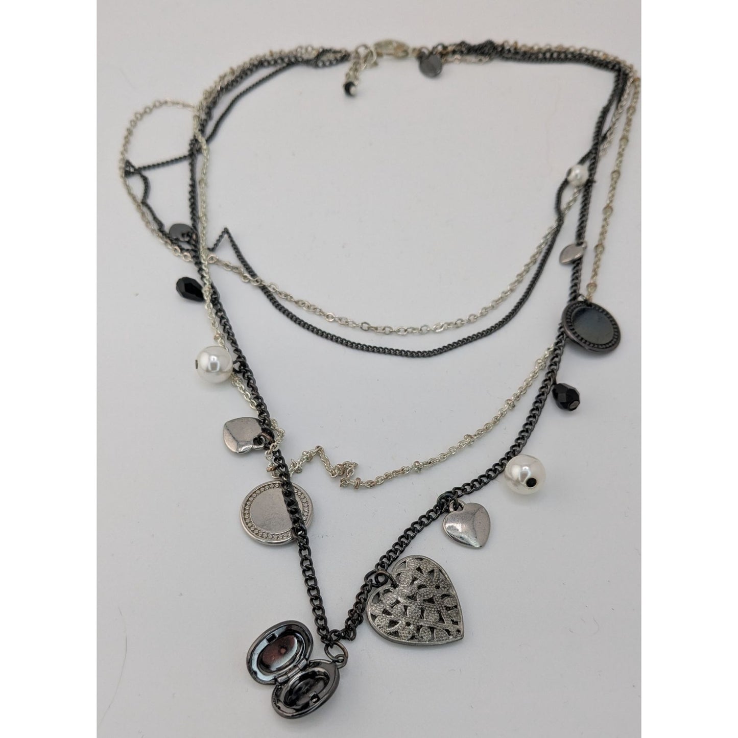 Y2K Victorian Style Express Charm Necklace With Tiny Locket